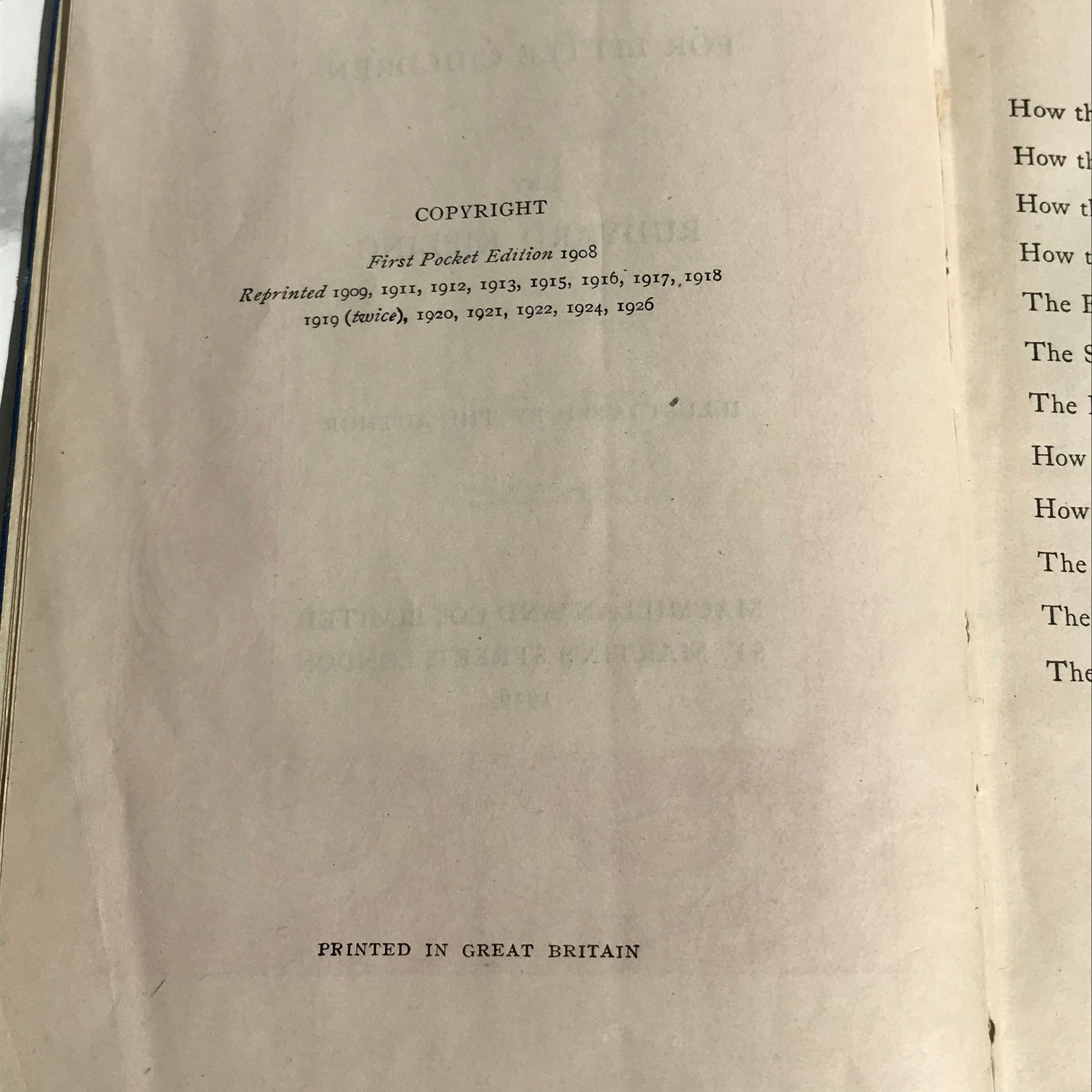 Just So Stories by Rudyard Kipling Just So Stories by Rudyard Kipling