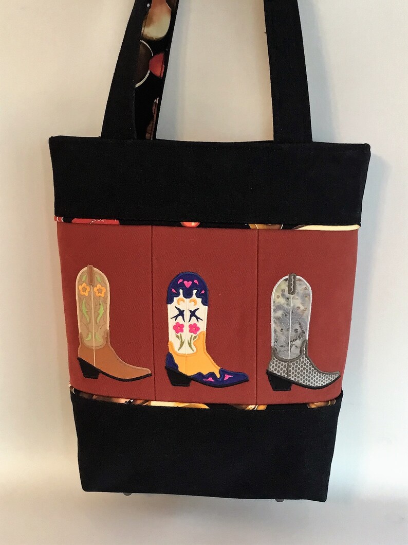 Cowboy Tote Cowboy Boots Sturdy Tote Bag Tote Bag with Etsy