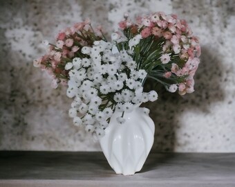 Artificial gypsophila - pink and white, delicate artificial flower for decorating, Easter, Mother's Day, spring, modern, boho, hygge