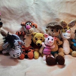 Amigurumi Winnie the Pooh and Friends // Crochet Doll // Collector Set// Gifts for Her // Gifts for Him