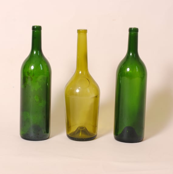 Batch of Three Large Olive Green BOTTLES of Red Wine JEROBOAM Etsy