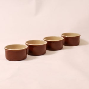 4 terracotta bowls, French kitchen, Provencal pottery