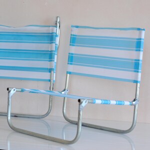 Siège Pliant De Pêche / Chasse / Camping - Toile Bleue - Tabouret Occasion