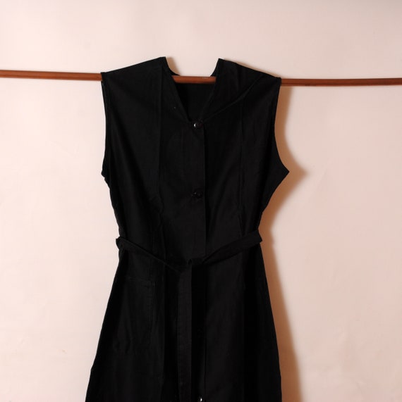 black maxi farmer's dress/apron