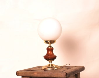 Beautiful vintage glass table lamp