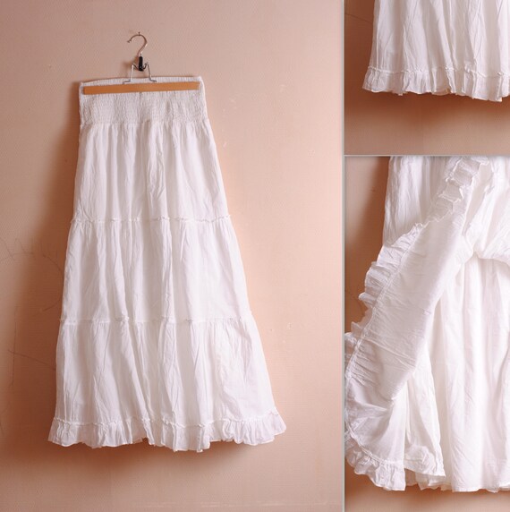 Long boho skirt, long gypsy skirt