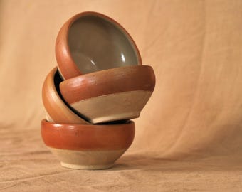 French earthenware bowls, set of 4