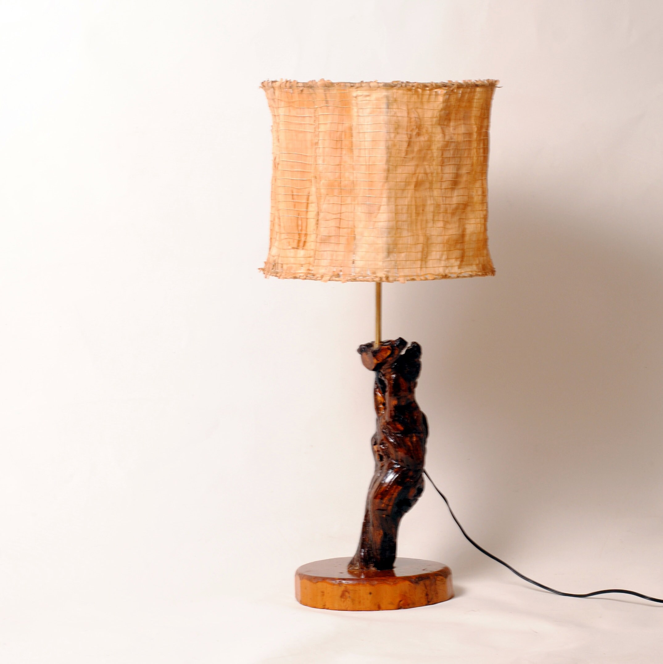 lampe En Bois De Vigne/lampe
