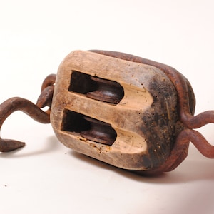 Old french barn pulley