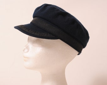 Navy wool sailor's cap