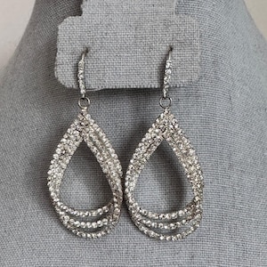 Rhinestone Crystal Sparkling Dangle Earrings