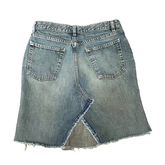 Vintage Helmut Lang 90s y2k distressed denim skir… - image 2