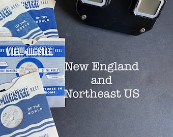 Vintage View Master photo reels Northeast and New England / New York United Nations Worlds Fair New Hampshire Massachusetts Vermont