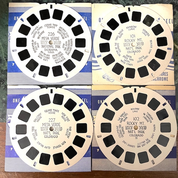 Vintage View Master Reels / US National Parks / Hand