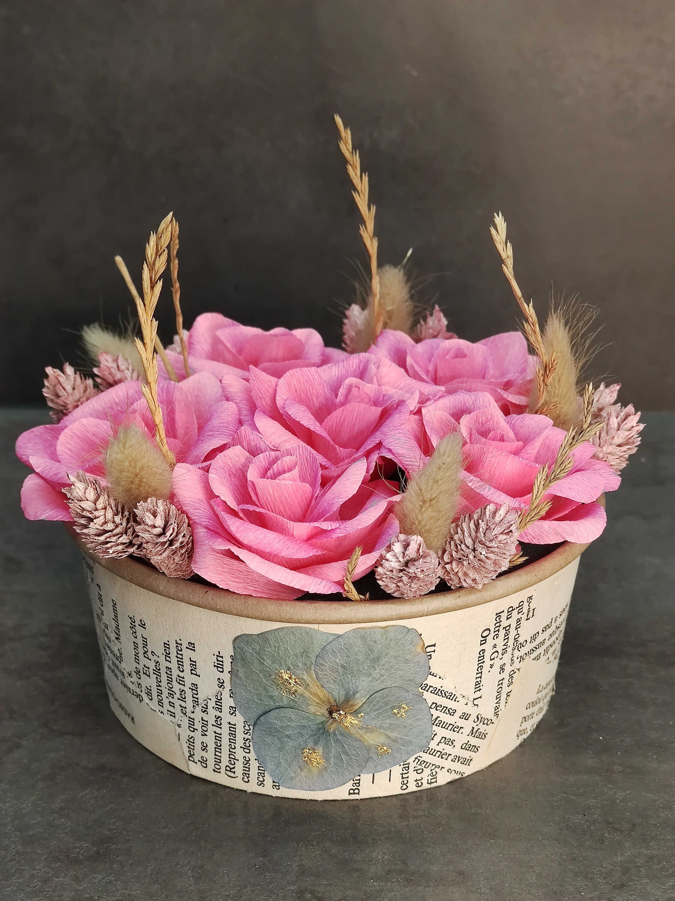 Paper Flowers Box of Eternal Paper Roses to Celebrate a Romantic Event -  Etsy