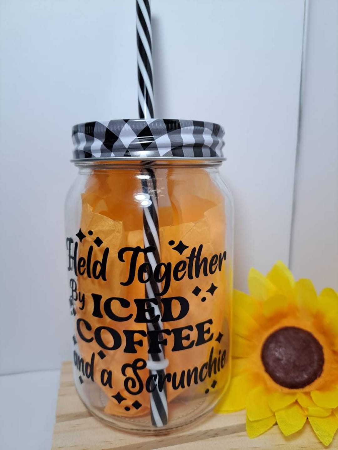 Tumbler Glass Drinking Iced Coffee Wine Custom Designed 16 Oz Etsy