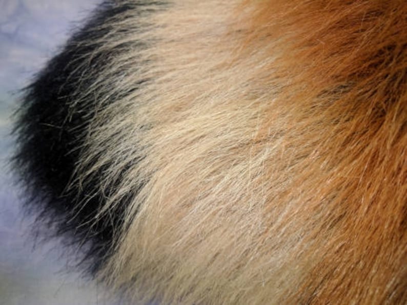 Faux Fur Costume Curvy Red Panda Tail READY TO SHIP