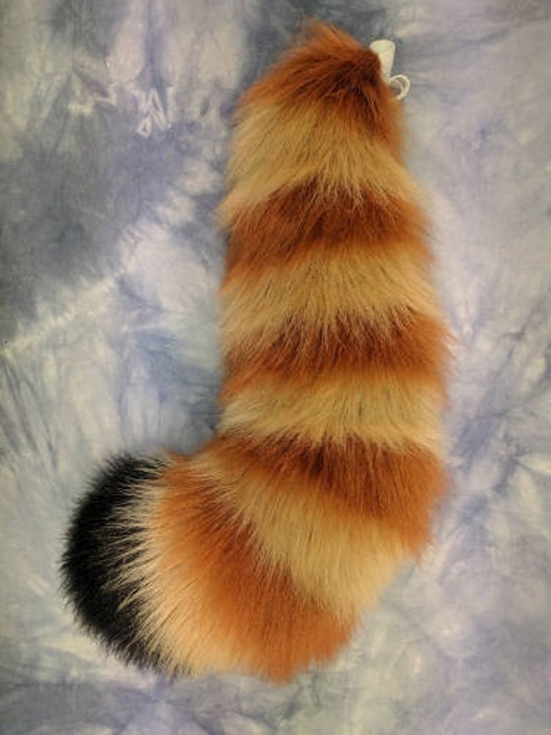 Faux Fur Costume Curvy Red Panda Tail READY TO SHIP