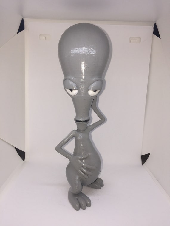 3d Printed Roger The Alien American Dad Roger The Alien Mini Etsy