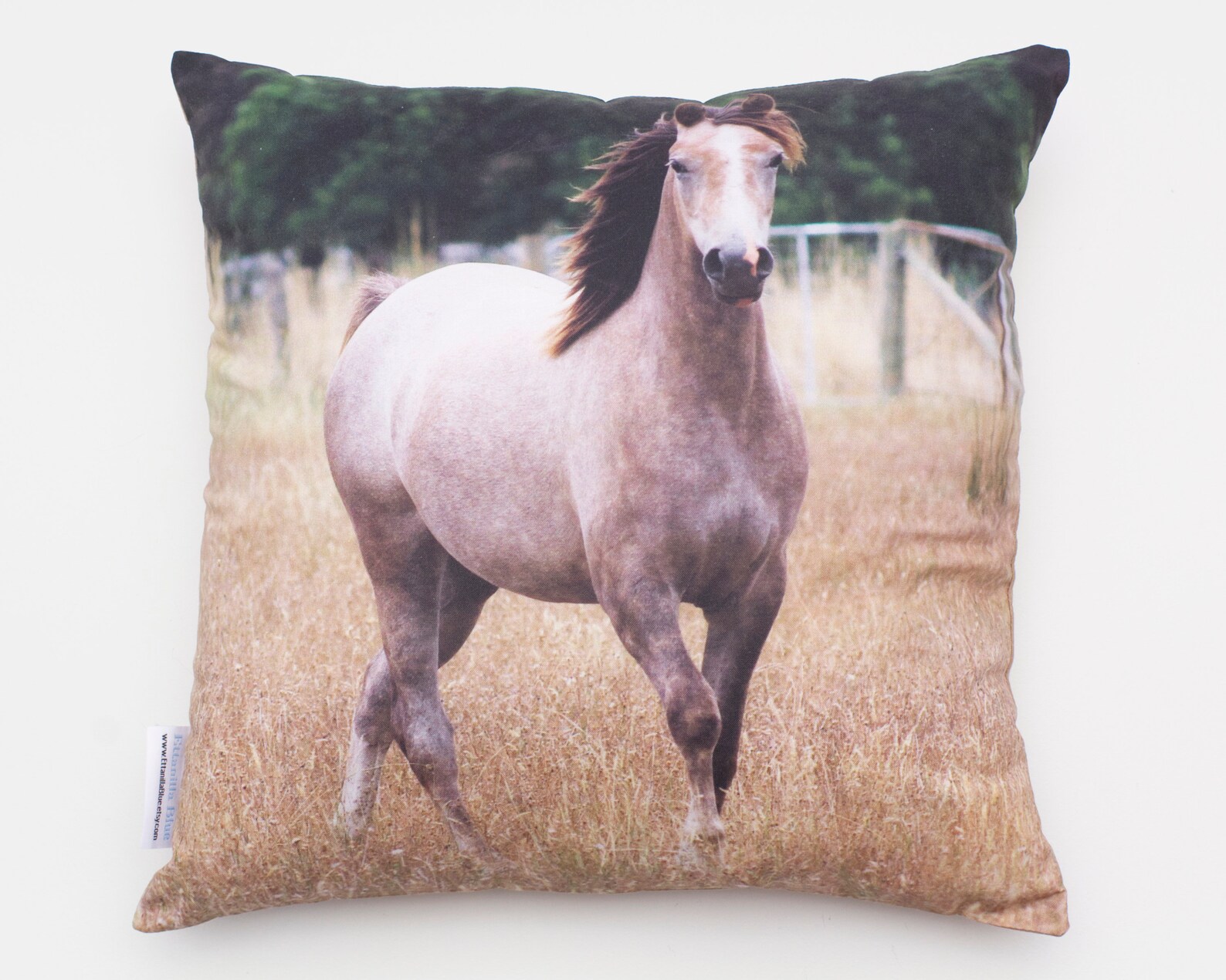 Cushion Cover  Horse Blue main image 1