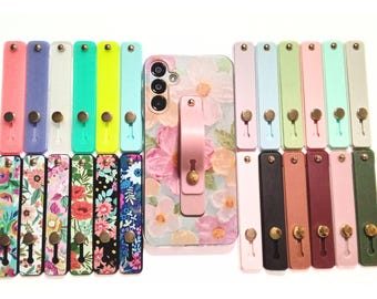 Phone Grips Holder, Finger Strap, Kindle Strap Holder, Phone Ring Universal Sliding Kickstand, Kawaii Phone Accessories Gifts,Various Colors