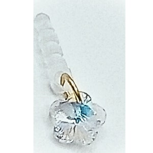 20 Pcs Flower Dust Plug Charms For Type C Ports - 10 Colors, 2.16" Long, USB-C Port Protector With Pendant
