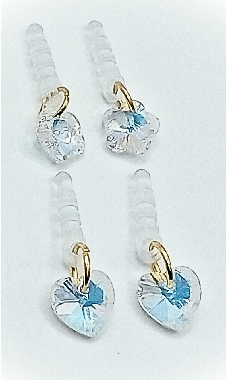 CRAFTYMELODY 16Pcs 4 Style Butterfly Dust Plug Charm Type C Plastic