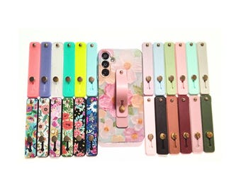 Phone Grips Holder, Finger Strap, Kindle Strap Holder, Phone Ring Universal Sliding Kickstand, Kawaii Phone Accessories Gifts,Various Colors