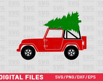 Download Free Jeep Christmas Svg Etsy PSD Mockup Template
