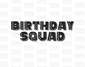 Download Birthday Crew SVG Birthday Squad SVG Birthday SVG | Etsy