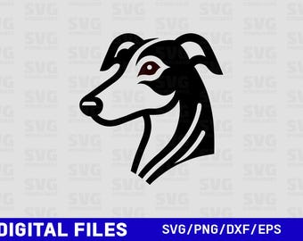 Greyhound SVG, pliki do cięcia sylwetki, pliki Cricut, Clipart, do druku