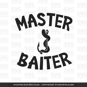 Maître appâteur SVG | Pêche SVG | Crochet et ver