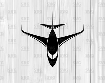 Airplane SVG, PNG Graphics, Silhouette Cut Files, Cricut Files, Printable Clipart