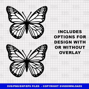 Schmetterling SVG, Schmetterling PNG, Schmetterling Schnittdateien für Silhouette und Cricut Maschinen.