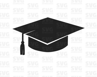 Graduación Cap SVG, Graduate SVG, Clase de 2018, Archivos para Silueta, Archivos Cricut, Archivos de Corte, Imágenes Prediseñadas de Graduación