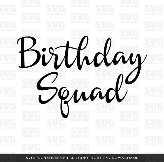 Download Birthday Squad Svg Birthday Crew Svg Birthday Boy Etsy