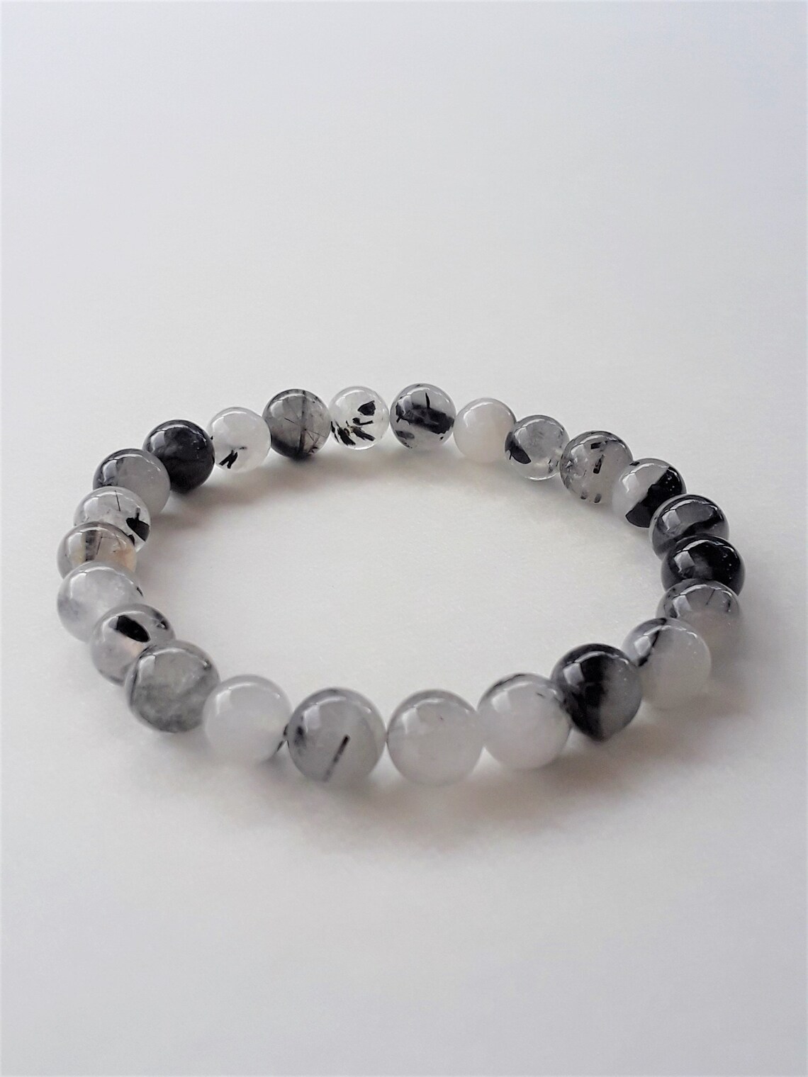 Tourmaline Quartz Bracelet Natural Crystal Jewelry Etsy