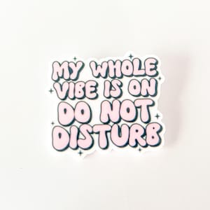 Sarcastic Badge Reel: &quot;Do Not Disturb&quot; Acrylic ID Holder
