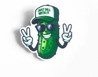 Pickle Badge Reel: Funny "Dill With It" Nursing Badge