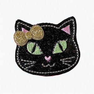 Halloween Cat Badge Reel: Nurse, Teacher ID Holder