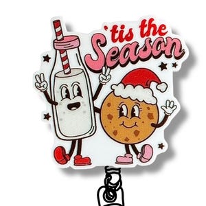 Tis the Season Badge Reel: Glitter Holiday ID Holder
