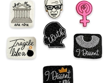 RBG Badge Reel: Equality & Women's Rights ID Clip