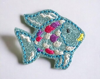 Storybook Fish Badge Reel Whimsical Pediatric Nurse Retractable ID Holder Cute Ocean Sea Creature Children Hospital RN Doctor Speech Gift