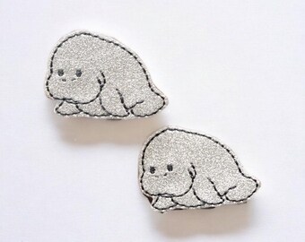 Manatee Badge Reel: Retractable Animal Badge Holder
