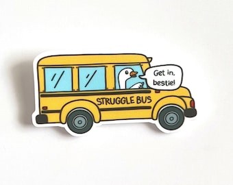 Struggle Bus Captain Badge Reel: Funny Paramedic/Medical ID Badge
