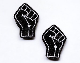 Black Lives Matter Badge Reel -  Racial Equality  Badge Reel  - Nurse ID Badge  - Black and Proud - Retractable Badge - Black Power Fist