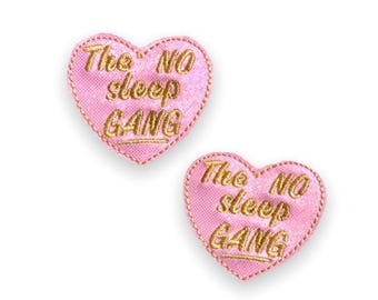 No Sleep Gang Badge Reel Funny Night Shift Nurse RN Hospital Insomnia 12 Hour Caffeine Sarcastic Coworker Retractable ID Holder Gift
