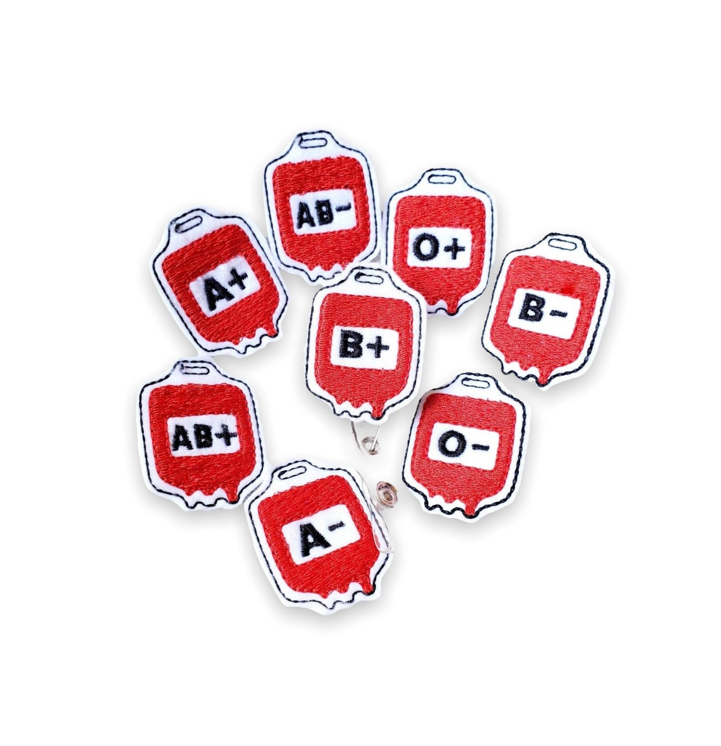 Red Blood Drop Stickers Set of 136 Sparkling Red Vinyl 