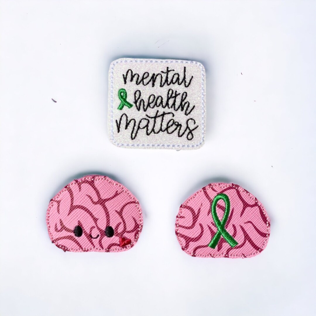 Mental Health Matters Badge Reel - Bling ID Holder For Nurses, Doctors, Healthcare