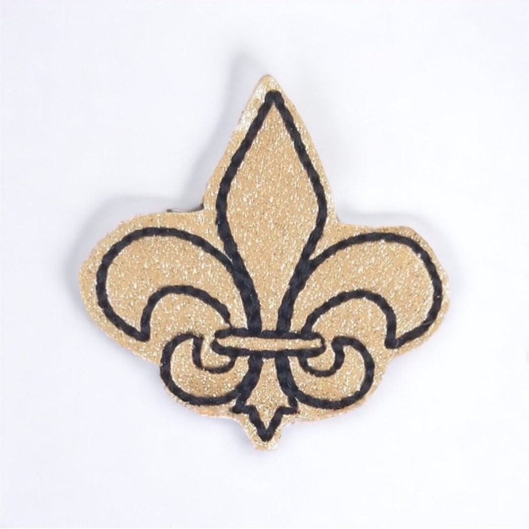 New Orleans Saints Football Badge Reel ID Holder Louisiana NOLA Fleur de Lis